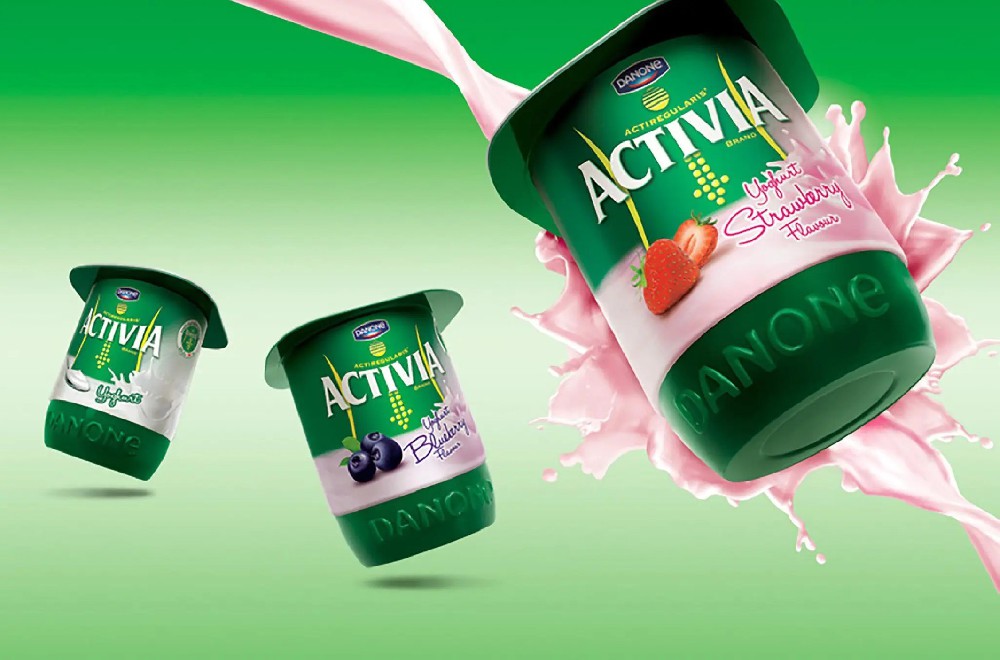 Activia品牌杯装酸奶包装设计，上海食品包装设计公司推荐案例