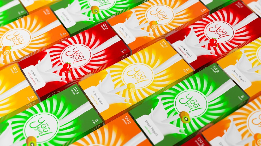 Yoo!Gurt 希腊酸奶品牌包装策划设计，上海乳制品包装设计公司推荐