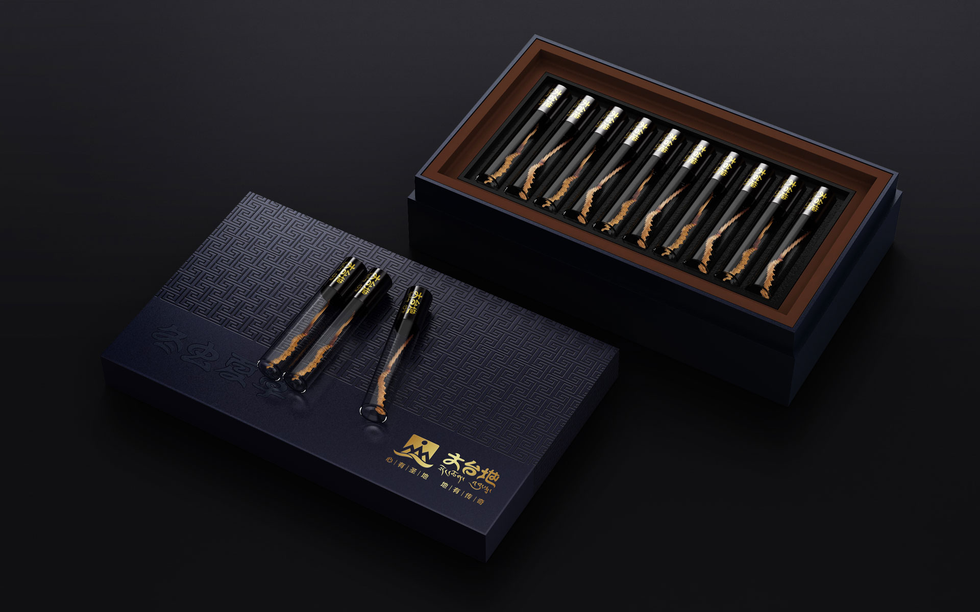 冬虫夏草礼盒设计，虫草包装设计，保健品礼盒包装设计，滋补品包装设计，营养品包装设计，上海包装设计公司