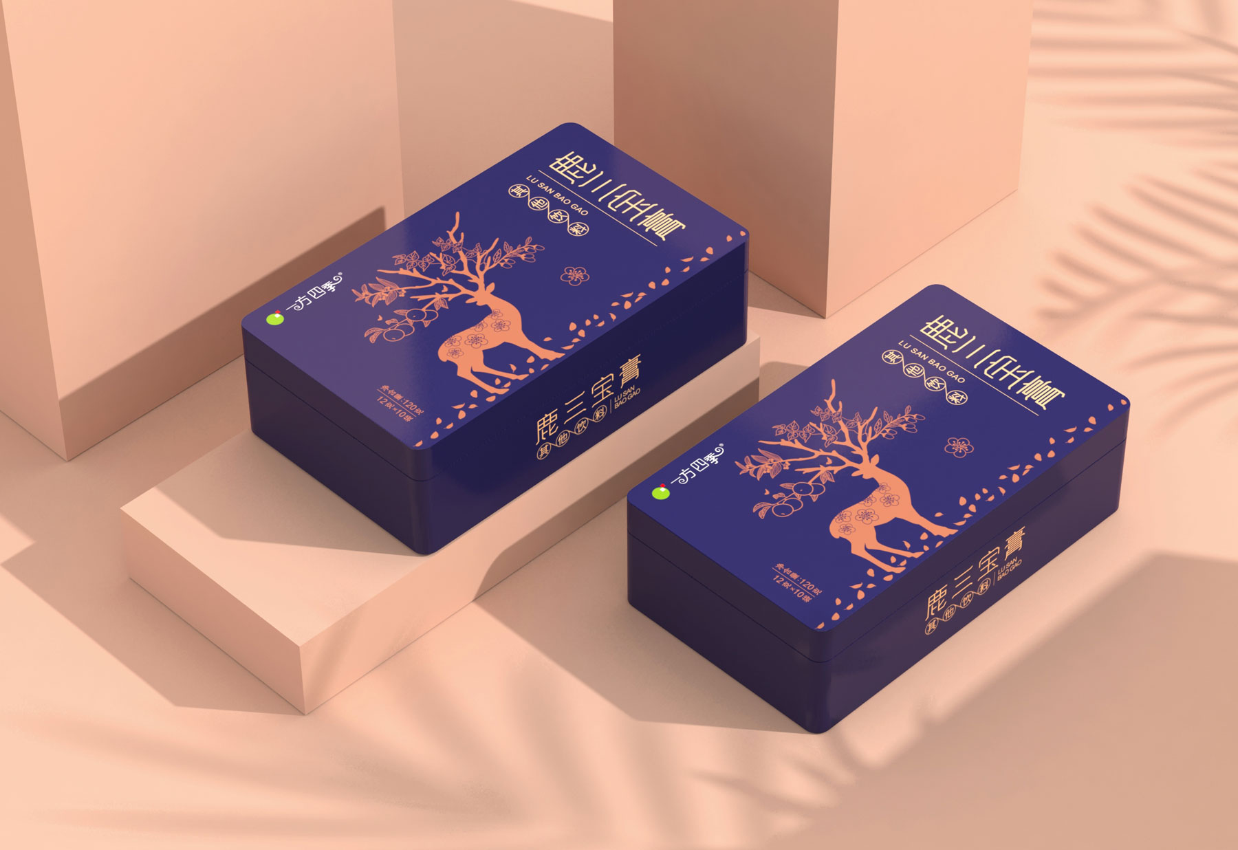 国药集团鹿保健品包装策划设计，时尚现代风格鹿保健食品包装设计，食品包装设计公司，保健食品包装设计公司，上海保健品包装设计