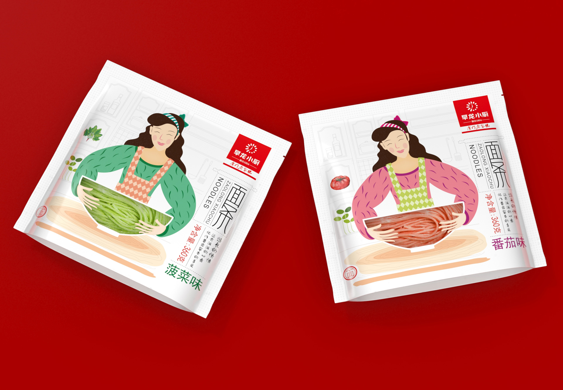 面条包装设计，面食包装设计，挂面包装设计，汤面包装设计，方便面包装设计，湿面包装设计，面点包装设计，面制品包装设计，干面包装设计