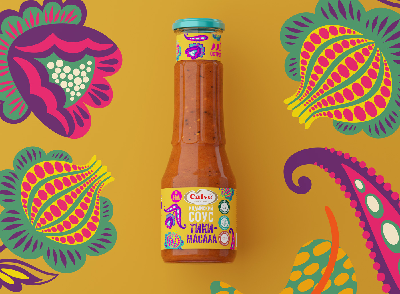 Calve 酱汁、调味品包装设计，优秀调味品品牌vi策划设计